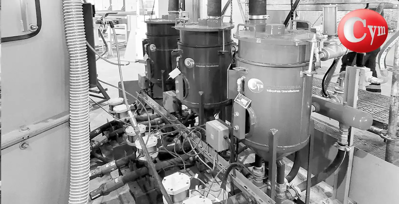 Tolvas CY70 pressão jateadora roscas tubulação Metalcym