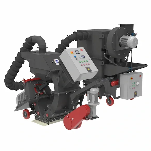Jateamento portátil de turbina