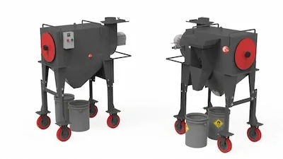 Purificador de abrasivo portátil