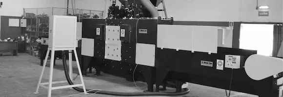 SHOT PEENING MOLAS DE LÂMINAS — ESTEIRA DE BORRACHA